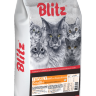 Корм для кошек всех пород Blitz Sensitive индейка полнорационный 10 кг