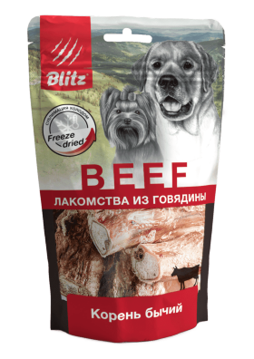 Лакомство для собак Blitz сублимированное «Бычий корень»
