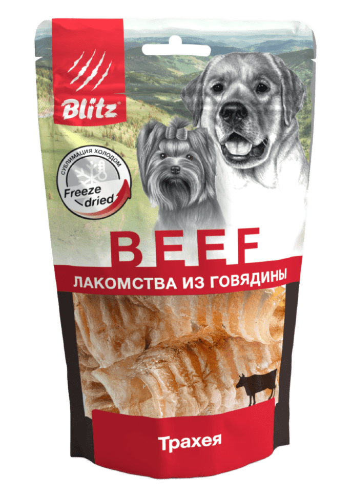 Лакомство для собак Blitz сублимированное «Трахея»