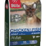 Корм для кошек всех пород Blitz Holistic курица и рыба низкозерновой 5 кг