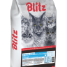 Корм для стерилизованных кошек и кастрированных котов Blitz Classic курица 2 кг