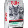 Корм для котят, беременных и кормящих кошек Blitz Sensitive индейка 10 кг